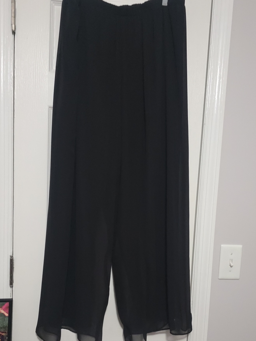 MSK Black Wide-Leg Flowing Pants